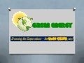 Green energy for GK