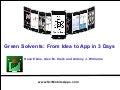 Green solvents App