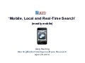 Mobile, Local and Real-Time Search - Greg Sterling