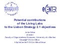 Potential Contributions of the Living Labs to the Lisbon Strategy Objectives