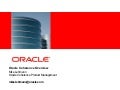 Innovations in Grid Computing with Oracle Coherence