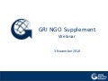 GRI NGO Supplement Webinar 3 November