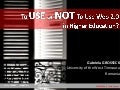 To Use or Not To Use Web 2.0 in Higher Education?