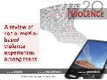Violence 2.0: A Review Of Social Media-Based Violence Experiences Among Teens