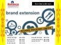 Brand extensions - RIL