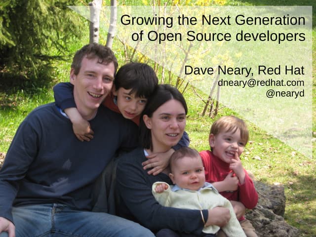 Growing the next generation of Open Source developers