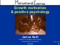 Growth motivation and positive psychology
