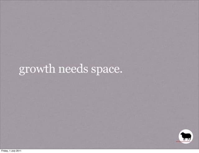 Growth Needs Space, by  Sir John Hegarty & Nigel Bogle, Cannes 2011