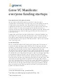 Grow VC Manifesto