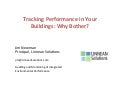 Webinar: Real Green: Why To Track Performance in your Buildings