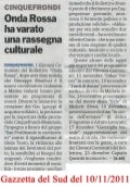 Gazzetta del Sud dell'11/10/2011