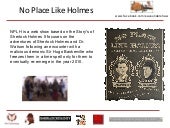 Great Debate 4 - No Place Like Holmes
