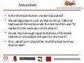 Great Debate 4 - Holmes Saturation?