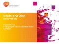 MAXIMISING OPEN INNOVATION BY WORKING WITH SUPPLIERS by GlaxoSmithKline