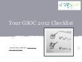 Gsoc2012 checklist