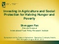 Investing in Agriculture and Social Protection for Halving Hunger and Poverty