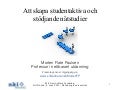 Att skapa studentaktiva och stödjande nätstudier