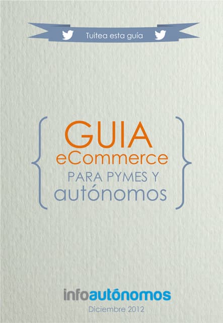 Guía de comercio electrónico para pymes y autónomos