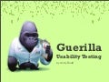 Guerilla Usability Testing — @media 2009