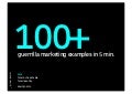 100+ Guerrilla Marketing examples