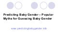 Guessing baby gender