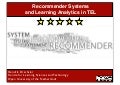 Guest lecture Recommender Systems in TEL at RWTH Aachen, Germany