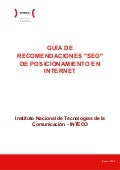 Guia de Recomendaciones SEO de Posicionamiento en Internet 2009