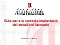 Guia per a la correcta implantació del treball col·laboratiu per a grups de treball ad hoc