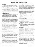 God’s Renewed Creation - Session One, Leader’s Guide