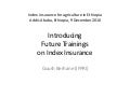 Introducing future trainings on index insurance