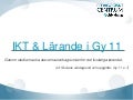 Gy 11 ikt lärande 