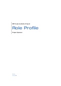 Role Profile for Project Sponsor