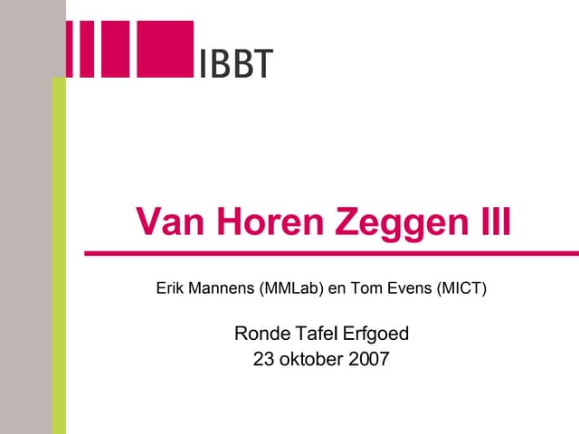 Haalbaarheidsstudie MMLAB en MICT