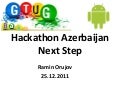 Hackathon Azerbaijan Android Age - Next Step