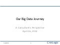 Our Big Data Journey: A Consultant&rsquo;s Perspective