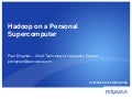 Hadoop on a personal supercomputer
