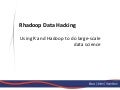 Data Hacking with RHadoop