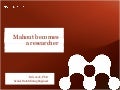 Mahout Becomes a Researcher: Large Scale Recommendations at Mendeley