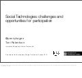 Social Technologies: challenges and opportunities for participation
