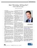 Hair Thinning, Falling Out? Here's the next step for hair loss patients...