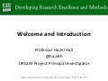 LIS DREaM 1: Welcome and Introduction