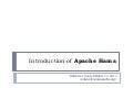 Introduction of Apache Hama - 2011