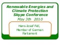 Hans-Josef Fell - Beyond Zero Emissions May Discussion Group