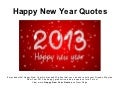 Happy New Year Quotes
