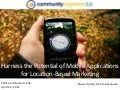 Harness the power of Location Based Marketing and Geosocialand mobile apps