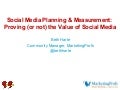 Beth Harte / Social South 2009: Social Media Planning & Measurement