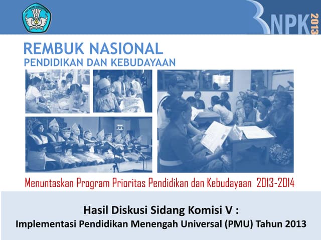 Hasil Rembuknas - Kom V - Implementasi Pendidikan Menengah Universal