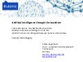 Microblogging & artificial intelligence (AI) through the backdoor