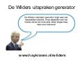 De Geert Wilders uitspraken generator