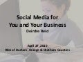 Social Media for You and Your Business - HBA of DOC ppt